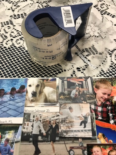 Making a Photo Christmas Card Keepsake Display