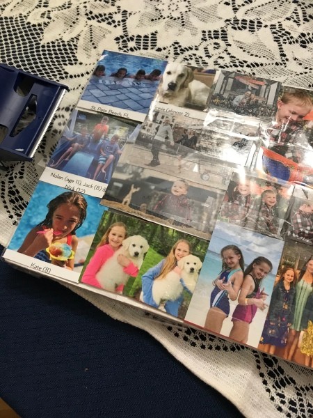 Making a Photo Christmas Card Keepsake Display