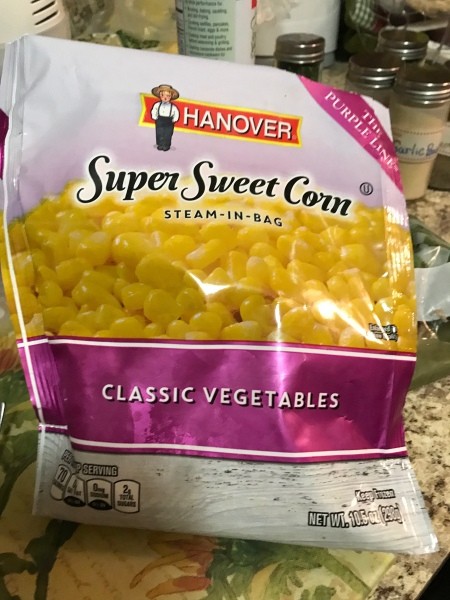 bag of sweet corn