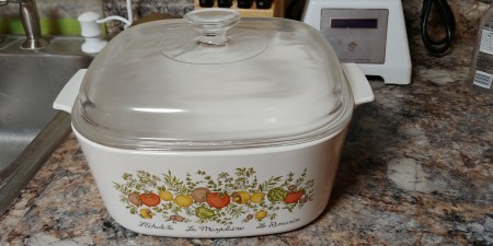 Value of a Vintage CorningWare Covered Dish - covered casserole dish