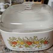 Value of a Vintage CorningWare Covered Dish - covered casserole dish