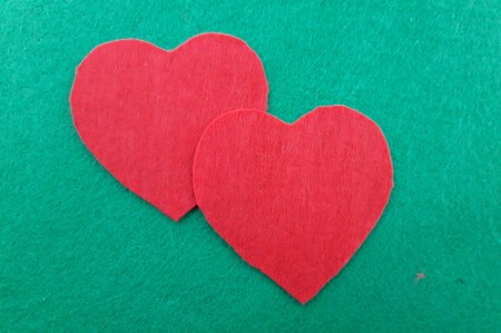 Felt Heart Hair Clip - make a second one