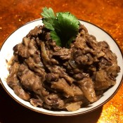 Refried Black Beans in a bowl