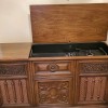 Value of a Magnavox Console Stereo - stereo cabinet with the top open