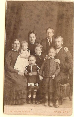 old photo of grandmother's family