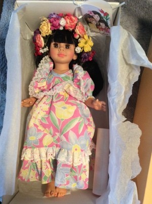 Value of a Mikkel Bjonness-Jacobsen Porcelain Doll - Polynesian doll in box