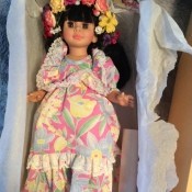 Value of a Mikkel Bjonness-Jacobsen Porcelain Doll - Polynesian doll in box