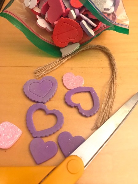 Valentine's Day Ornaments - supplies