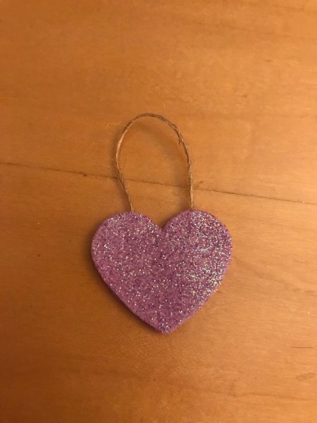 Valentine's Day Ornaments - top with a second matching sticker