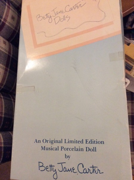 Value of a Betty Jane Carter Musical Porcelain Doll