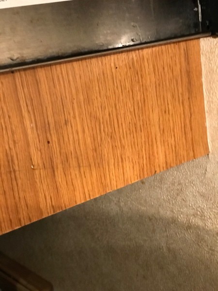 A grungy stovetop hood.