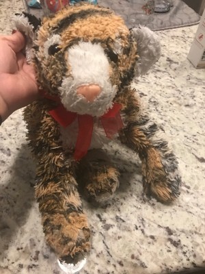 Locating a Plush Tiger Toy