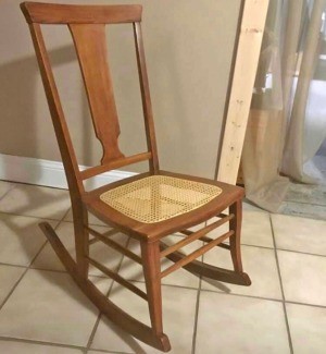 Value of a Conant Ball Co. Rocking Chair - cane seated rocking chair