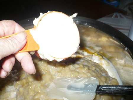 adding dry ingredients to matter