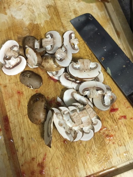 sliced mushrooms