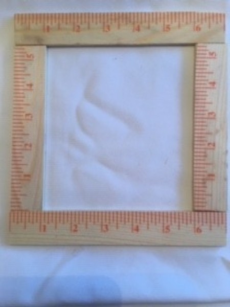 Ruler Picture Frame - cut paint sticks to size