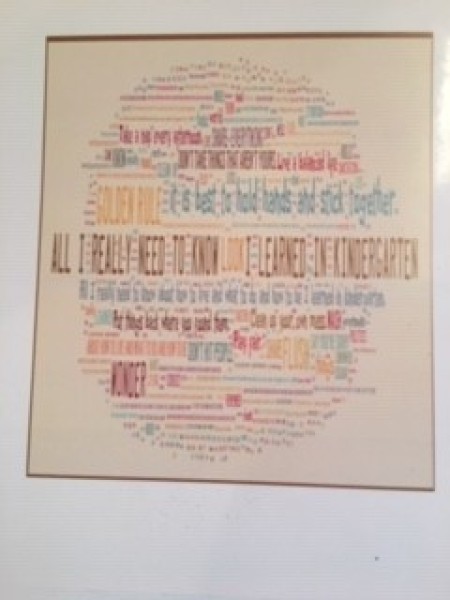 Ruler Picture Frame - print out saying, etc.
