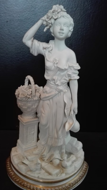 Identifying a Figurine - white figurine of a young woman holding a pitcher