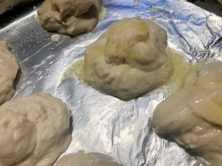 butter brushed Bread Puffs