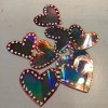 Recycled CD Mirrored Hearts - a scattering of CD hearts