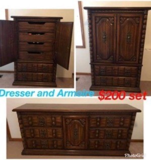 Value of an Owosso 790-19 Dresser and Armoire