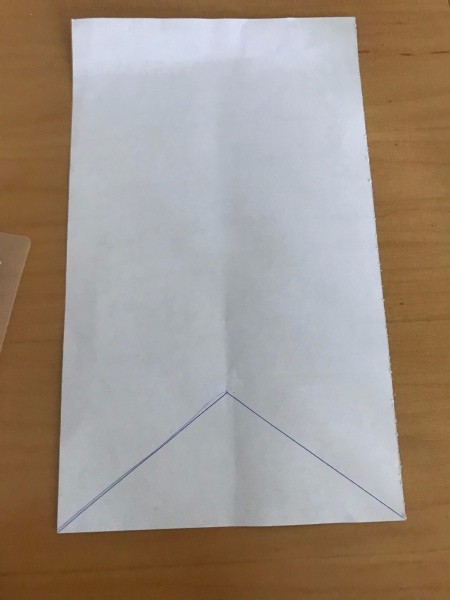 Valentine's Day Hanging Flag Banner - draw a triangle on the back