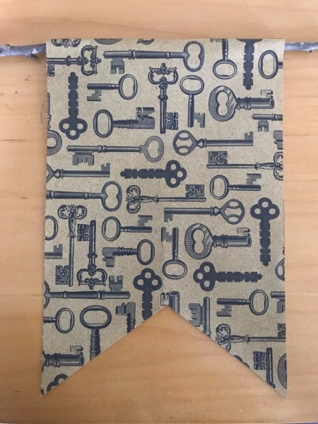 Valentine's Day Hanging Flag Banner - view from the front