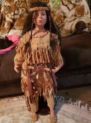 Value of a Vintage Ashley Belle Doll - Native American style doll