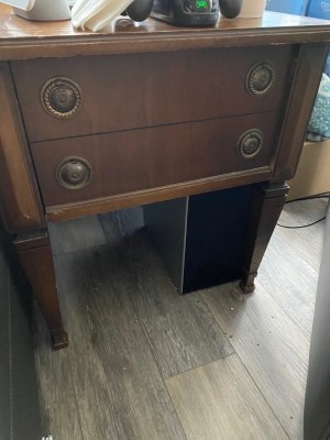 Value of a Brandt Table - two drawer end table