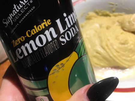 adding soda to batter