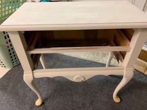 Value of a Mersman Table - painted table with drawers removed