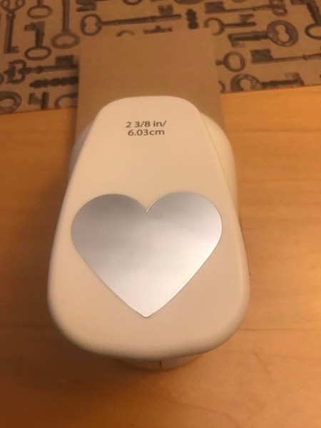 Simple Heart Garland - punch out a heart at the bottom of the rectangle