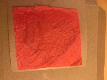 Simple Heart Garland - view from the back