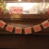 Simple Heart Garland - garland hanging on a mantel