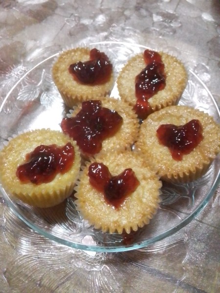 Raspberry Jelly Filled Butter Cupcakes