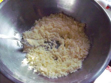 mixing butter & sugar