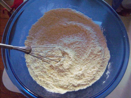 mixing dry ingredients