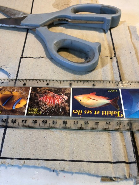 Bamboo Decorative Box - cut two pieces of cardboard 4.5 x 4.5"