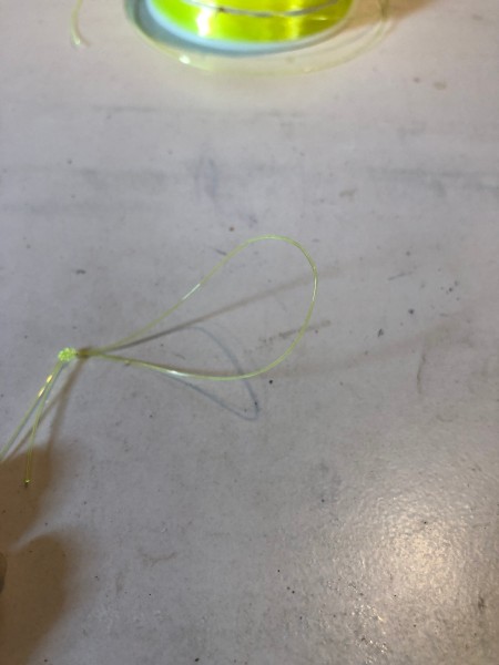 Golden Butterfly Suncatcher - make a loop at the other end of the nylon fishing line to hang the suncatcher