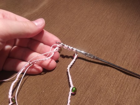 Crocheted Bead Necklace