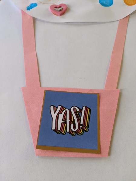 Hot Air Balloon Happy Valentine's Day Hanging Art - add a decoration or message to the basket