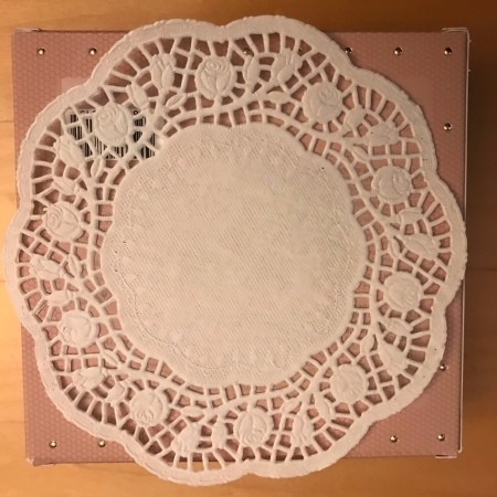 Valentine's Day Candy & Gift Box - optional paper doily for the back