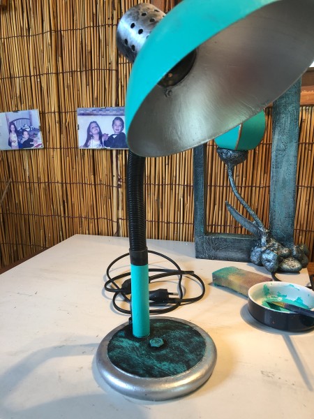 Refurbishing An Old Lamp - apply a second coat