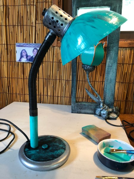 Refurbishing An Old Lamp - applying third color