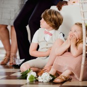Kids at a wedding