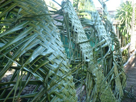 Coconut Leaf Panels - finished panels
