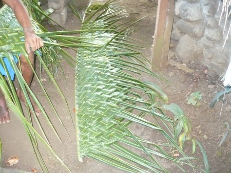Coconut Leaf Panels - repeat with the other half