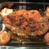 pork shoulder roasted in pan