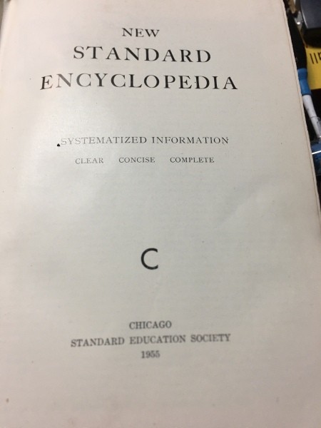 Value of the Chicago Standard Education Society Encyclopedias - cover page