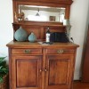 An antique sideboard.